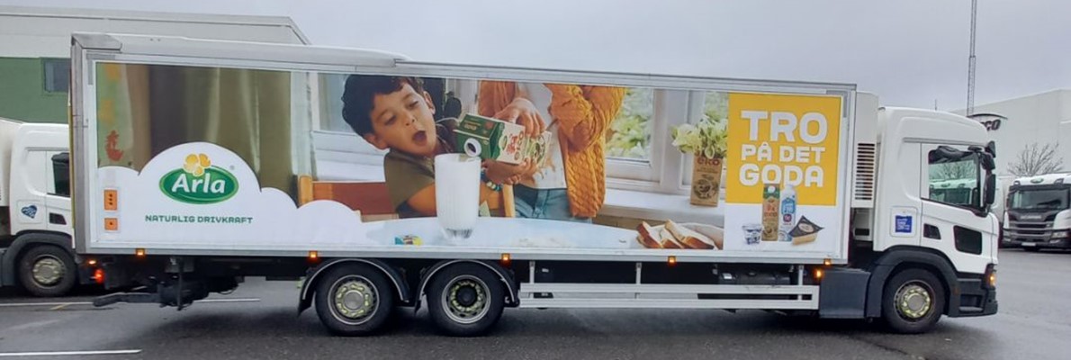 Nye ARLA Kampanje på deras lastbilar - tro på det gode!!