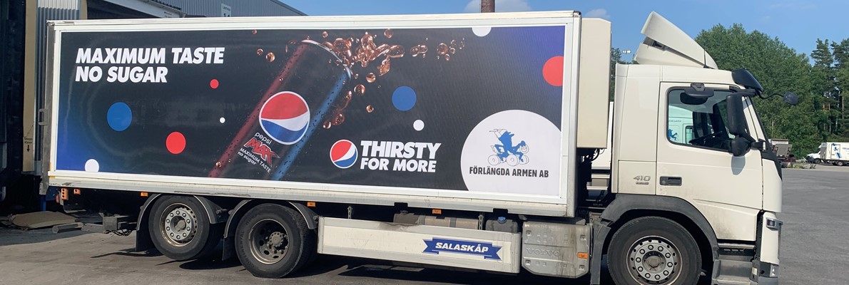 Carlsberg Sverige har fått Flexsign reklamlösningar för sina lastbilar